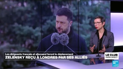 Guerre en Ukraine : Volodymyr Zelensky reçu à Londres par ses alliés