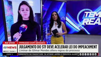 Lei do Impeachment: Julgamento do STF deve acelerar projeto e eleva impasse com Senado | TEMPO REAL