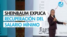 Sheinbaum explica recuperación histórica del salario mínimo; atribuye avance a lucha contra la corrupción