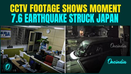 Japan ROCKED: CCTV Captures TERRIFYING Moment 7.6 Quake STRIKES | People RUN For Their Lives