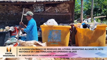 La Fundación Banco de Residuos alcanzó el hito histórico de 1.000 toneladas recuperadas