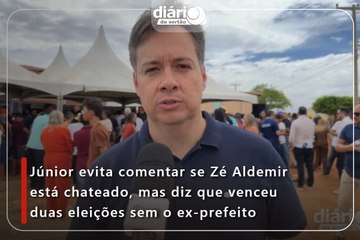 Júnior evita comentar se Zé Aldemir está chateado, mas diz que venceu duas eleições sem o ex-prefeito
