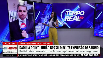 União Brasil define hoje expulsão de Celso Sabino por infidelidade partidária  | TEMPO REAL