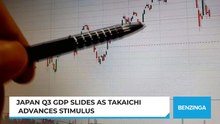 Japan Q3 GDP Slides As Takaichi Advances Stimulus