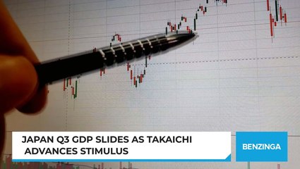 Japan Q3 GDP Slides As Takaichi Advances Stimulus