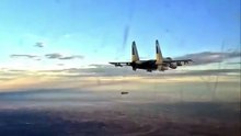 Images show the launch of a French AASM-250 guided bomb from a Su-27S operated by the 39th Aviation Regiment.