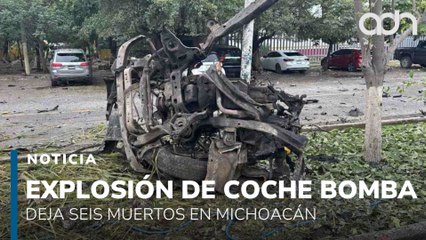 Atentado con coche bomba deja seis muertos, en Coahuayana, Michoacán