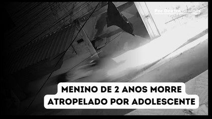 Vídeo mostra momento que adolescente atropela e mata criança na Grande BH