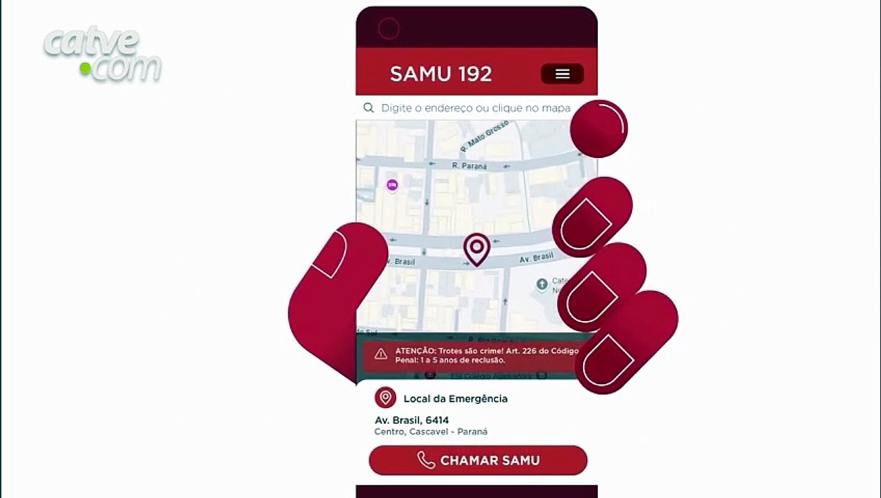 Novo aplicativo permite chamar o SAMU mesmo sem sinal de operadora