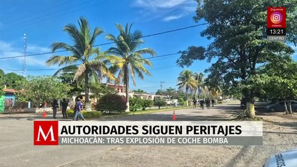 Michoacán detalla avances en investigación por coche bomba en Coahuayana