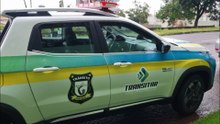 Prejuízo: Pajero e Honda Fit batem em cruzamento do bairro Neva, em Cascavel