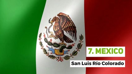 The 12 highest temperatures recorded in the world