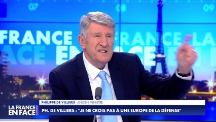 Philippe de Villiers : «Ceux qui nous font croire qu'on est en 38 se trompent, on est en 14.»