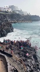 Golpe de mar en las Islas Canarias (España)