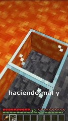 Lo estas haciendo mal buscar diamantes con bloque de vidrio en Minecraft