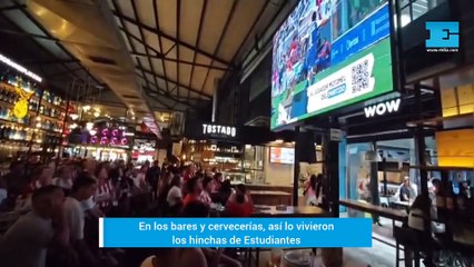 Clásico platense: hinchas de Estudiantes en bares platenses