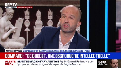 Budget de la Sécu: "Ce budget, c'est une escroquerie intellectuelle", déclare Manuel Bompard, coordinateur et député (LFI)