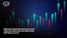 Mercado financeiro reduz inflação para este ano e eleva estimativa do PIB para 25, 26 e 27