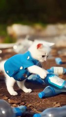 The story of a kitten brother and a sister struggling to buy a dress for a sister