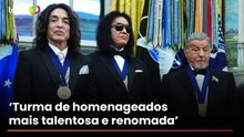 Kiss e Sylvester Stallone recebem medalhas de honra de Trump