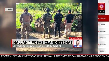 Localizan cuatro fosas clandestinas en Colima; cuatro cuerpos fueron recuperados