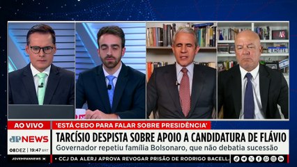 Tarcísio diz que não é hora de discutir eleição e seguirá escolha de Bolsonaro