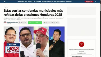 TuNota "Ahora" - Lunes 8 de diciembre 2025