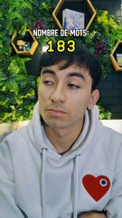 pov: vous obtenez un certain nombre de mots, mais vous avez quelques choses de particulier…