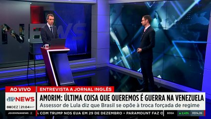 Assessor de Lula diz que "última coisa que queremos é guerra na Venezuela"