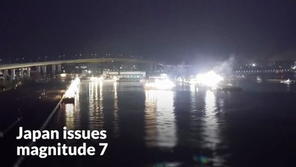 Magnitude 7.6 earthquake triggers tsunami off Japan’s northern coast