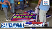 Unang araw ng transport strike ng grupong MANIBELA, simula na | Balitanghali