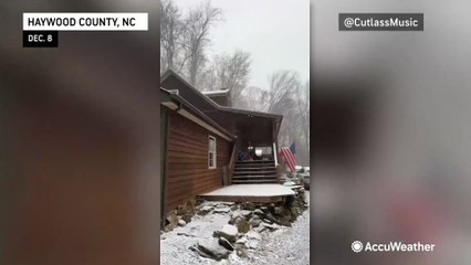 Another day of early snow blankets part of the Southeast