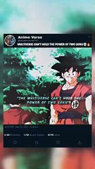 MULTIVERSE CAN'T HOLD THE POWER OF TWO GOKU💀🔥