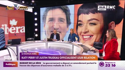 Le bonus RMC : Katy Perry et Justin Trudeau officialisent leur relation - 09/12