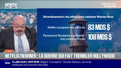 BFM Conso : Netflix/Warner, la guerre qui fait trembler Hollywood - 09/12
