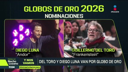 Talento mexicano en los Globos de Oro 2026: Guillermo del Toro y Diego Luna, nominados