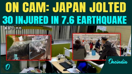 Japan Earthquake SCARY Visuals: TERRIFIED People Run for their Lives as 7.6 Magnitude Quake HITS