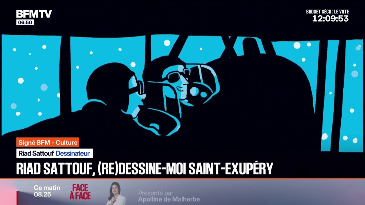 SIGNÉ BFM - Riad Sattouf, auteur de "L'Arabe du futur", dévoile "Terre des Hommes" d'Antoine de Saint-Exupéry, agrémenté de 150 dessins