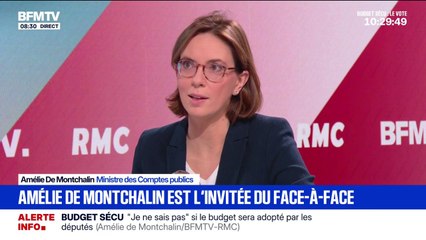 Budget: "Je crois que les Français en ont marre", déclare Amélie de Montchalin, ministre des Comptes publics