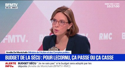 Amélie de Montchallin, ministre des Comptes publics, souhaite qu'il y ait "3,5 milliards d'euros de plus à l'hôpital entre 2025 et 2026"