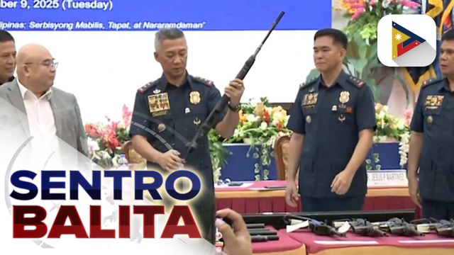 Nasa 25 high-powered at assorted loose firearms, isinuko sa PNP; kampanya vs. mga hindi lisensyadong baril, paiigtingin pa ayon sa PNP | ulat ni Ryan Lesigues