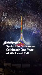 Syrians in Damascus Celebrate One Year of Al-Assad Fall