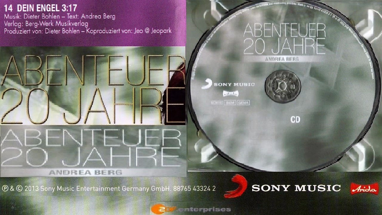 ANDREA BERG — DEIN ENGEL 3:17 | Von ANDREA BERG – ABENTEUER 20 JAHRE · (2012) · CD