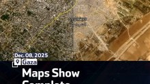 Maps Show Complete Destruction of Gaza neighborhood