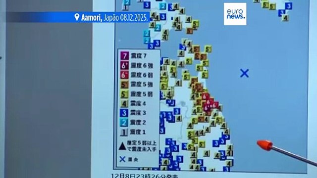 Terramoto de magnitude 7,5 provoca mais de 30 feridos no Japão