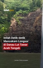 Longsoran pinggir danau