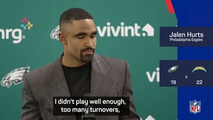 Hurts nears turnover record in Eagles' loss