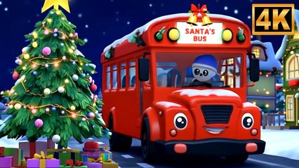 Wheels on the Bus Christmas | Festive Nursery Rhymes & Baby Songs | Wheels On The Bus for Kids