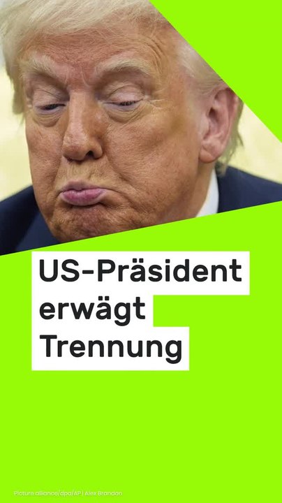 No Glomex Donald Trump: Über ihre Affäre tuschelt ganz Washington - US-Präsident erwägt Trennung