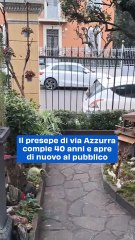 Il presepe di via Azzurra compie 40 anni e apre di nuovo al pubblico